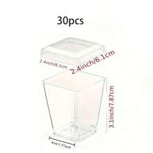 Vasos para postres de 10/20/30/50 oz con tapas y sin tapas - Vasos transparentes multiusos para pudín de plátano, yogur, mousse, pastel y helado - Duraderos y apilables, adecuados para cumpleaños, bodas, suministros para fiestas, vajilla de boda - Recipientes para preparación de alimentos festivos, diseño apilable, material ligero, organizador de eventos - transparente - Ver 15