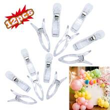 6/12pcs Heavy Duty Transparent Plastic Spring Clamps, Sturdy High-Load Multi-Purpose Fastening Clips, Suitable For Balloon Arch Structures, Birthday Party Backdrop Decorations, Handicrafts, Woodworking Fixtures And Photography Setups. Summer Beach, Camping, Outdoor, Garden, Home Wind-Proof Fixing, Also Suitable For Hanging Clothes, Blankets - Durable Non-Slip, Multi-Purpose - A - View 14