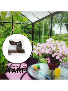 1pc Thickened Waterproof Transparent Tarp - Windproof Garden Transparent Polyethylene Tarp With Grommets, Suitable For Snow Protection, PVC Tarp For Winter Window Protection And Winter Snow And Water Protection. Greenhouse, Awning. - A - View 8