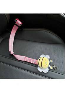 1pc Cute Dog Car Safety Belt, Reflective Woven Strap, Elastic Retractable Leash, New Pet Car Seat Tether Accessory, Suitable For Cats And Dogs - Multicolor - View 14