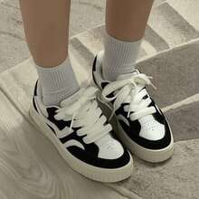 Marts Women's Chunky Platform Shoes With Tractor Sole - Plat Pto Bco - 查看 4
