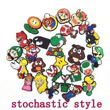 SUPER MARIO BROS. 1 Set/10pcs Minimalist Princess Adventure Game Mascot Soft PVC Charm Set, Detachable Shoe Custom Accessories For Clogs, Wristbands DIY Decoration, Suitable For Commute Daily Wear, Casual Collection And Scene Photography Props - Multicolor - View 11
