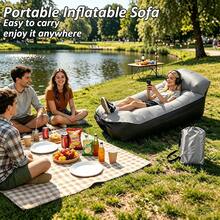 Portable Inflatable Lounger Air Sofa Hammock,Waterproof & Anti-Air Leaking Design,Lazy Air Sofa Couch,Lightweight Foldable Blow Up Couch With Carry Bag For Camping, Beach, Picnic, Hiking, Music Festivals, Backyard Pool,Fishing And Outdoor Relaxation - Multicolor - View 16