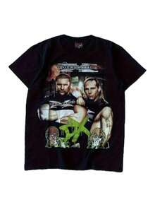 Vintage-Wrestling für Männer T Hemd - Schwarzes klassisches Hardcore-Champion-Muster T Hemd - Vintage-Wrestling-Bekleidung in normaler Passform - Maschinenwaschbar - Ideale Geschenkideen,Exquisiter Stil, atmungsaktiv, leicht und lässig.2026Neues Modell T Hemd,Atmungsaktives Stretchgewebe,Geeignet für die Sommerfreizeit T Hemd,Maschinenwaschbar,Geeignet für den Außen- und Heimgebrauch.,T Hemd,Musterdruck,Bequemer Stoff. - Schwarz - Übersicht 1