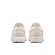 Nike DUNK LOW 低筒輕量復古舒適女款運動休閒滑板鞋 - 白色/淡粉紅色 - 查看 6