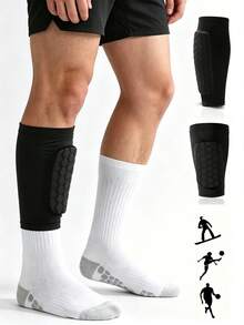 1pc Summer Outdoor Universal Calf Sleeve, Breathable Leg Support, Suitable For Football, Basketball And Running - Multicolor - View 2