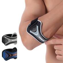 1pc Adjustable Tennis Elbow Support Strap, Detachable Pad, Comfortable Fabric, Suitable For Men And Women Golf Elbow Support - Multicolor - View 4