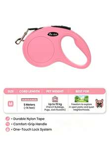 Cute Retractable Dog Leash 3M/5M Automatic Extendable Puppy Walking Traction Rope Lead For Small Medium Dogs Cats Pet Accessories - Multicolor - View 10
