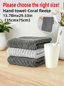 3/6pcs|Mixed Towel Set - Face Towel Set - Size 26.56x55.12inch/70x140cm, 13.78x29.53inch/35x75cm - Coral Fleece Material Soft Skin-Friendly Absorbent Quick-Drying - Easy To Dry No Shedding No Fading - With Hanging Ring Convenient For Drying - Essential Daily Home Set - Unisex All Season - Suitable For Bathroom, Kitchen, Bedroom, Pool, Sauna, Gym, Living Room, Hotel, Travel, Christmas Gift, Back To School And Other Scenarios - Multicolor - View 14