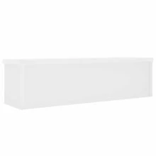 vidaXL Étagère de cuisine empilable, noire, 50 x 15 x 16 cm, en bois, étagère de rangement pour la cuisine, porte-épices, étagère, organisateur de cuisine - Blanc - Voir 5