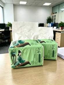 520張/包 加厚面紙,四面壓花,柔軟親膚,高吸水性且無毛屑,居家、餐廳、廚房、浴室多用途,聖誕禮物 - 多色 大包裝抽紙 - 查看 4