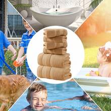 6-Piece Towel Set - 2 Each: Washcloths, Hand & Bath Towels - Soft Absorbent Quick Dry Collection For Daily Use, Gym, Beach - Fast  Delivery - Coffee Brown - View 7