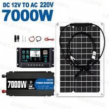 Kit de Sistema Solar SOECOPO 7000W Pico, Panel Flexible, Controlador 100A, Inversor Generador 12V a 110V 220V para Camping, RV, Cargador del Hogar - SEP-20K-D7000 - Ver 15