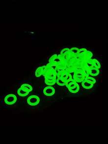 60pcs/Green Camping Tent Stakes - Multi-Functional Tent Accessories, Glow-In-The-Dark Ring, Easy Installation, Bright Color For Easy Identification - Multicolor - View 6