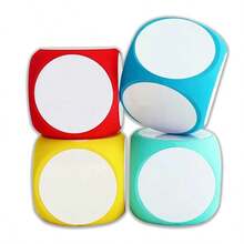 hoojojo 1pc Dry Erase Whiteboard Dice Set, Reusable Letter And Word Learning Teaching Aid, Suitable For Classroom, Kindergarten And Party Multi-Player Interactive Game Prop - Multicolor - View 10