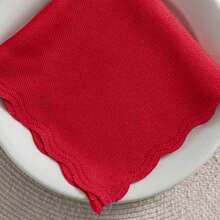 Fabric Napkin Set Of 50 Oxford Laser Finish - 紅色 - 查看 2