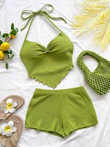 Nuevo conjunto informal de vacaciones de primavera/verano para invitados a bodas en la playa, graduación, brunch, Día de San Patricio, Spring Break, - Café integral - Ver 8