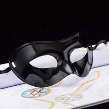 Couples Masquerade High-End Mask Set, Venetian Party Black Mask, Festival Party Mask, Carnival Role Play Party, Romantic Mask For Men And Women,Halloween - Black - View 3