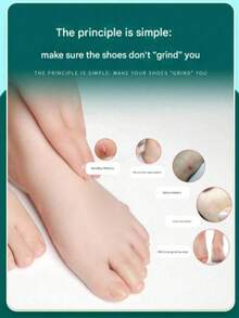 QKC 10pcs Transparent Invisible Thin Foot Pads, Prevent Friction For High Heels - Multicolor - View 4