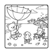1 Libro de Atmósfera de Verano Cómoda: Libro de Colorear Audaz y Simple Adecuado para Adultos y Niños, con Escenas de Animales Lindos de Verano, Relajante y Calmante, 24 Páginas para Colorear, Experiencia de Coloreado Muy Simple y Cómoda, Adecuado para Amigos, Parejas y Familia, Adecuado para Fiestas, Halloween y Otras Festividades. Opción de Regalo Perfecta, Suministros de Pintura y Aprendizaje. - Página para colorear con ambiente veraniego agradable - Ver 9