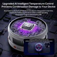 1pc New Magnetic Cooling Radiator, Ultra-Quiet Phone Cooler, Fast Cooling Phone Radiator, Plug-In Use Without Battery, High Power Suitable For Various Phones And Tablets, Dedicated For Live Streaming And Gaming - Multicolor - View 7