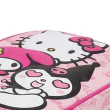 Hello Kitty Cerdá 3D  兒童拉桿背包 - 帶輪子和伸縮拉桿的學校背包，網狀側袋，粉紅色，官方授權，是上學和旅行的理想之選 - 選項 10 - 查看 6