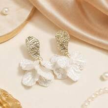 1 par de pendientes de hoja de resina blanca, regalo del Día de la Madre para mamá - Multicolor - Ver 8