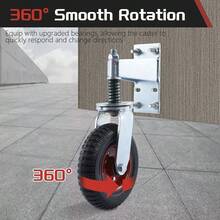 8 Inch Heavy Duty Spring Loaded Gate Caster Gate Wheel For Metal Gates Wooden Gates - 8" - View 5