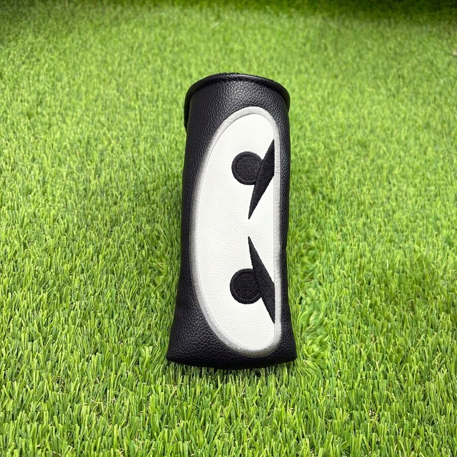 Black & White Demon Eyes Golf Putter Cover, Cool & Contrast Color Design, Eye-Catching Personalized Golf Protector - Black - View 1