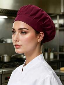 1/2/3pcs Unisex Adult Chef Hat, Adjustable Cooking Cap, Professional Kitchen Coffee Restaurant Catering Service Use, Kitchen Supplies Accessories - Multicolor - View 14