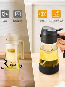 1pc 2-In-1 Oil Sprayer & Pour Dispenser, Ideal For Home Cooking, BBQ & Salad Dressing, Must-Have Kitchen Gadget, Air Fryer Accessory, Comes With Label Stickers - View 7