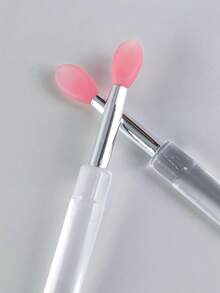 4pcs Silicone Lip Brush Sticks With Caps, Reusable Lip Applicators - Multicolor - View 8