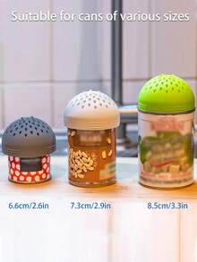 1pc Silicone Can Strainer, Silicone Food Strainer, Silicone Can Filter, Multi-Functional Mini Strainer, Food Mesh Strainer, Multi-Functional Strainer, Mini Kitchen Strainer, Portable Silicone Strainer, Home Kitchen Accessory, Strainer Can Also Be Used For Tea, Making Drinks And Sink Filter, Suitable For Kitchen And Party Venues, Halloween Decoration, Suitable As Gift For Friends, Family, Mother, Birthday Gift, Christmas Gift, Halloween Gift - Multicolor - View 5