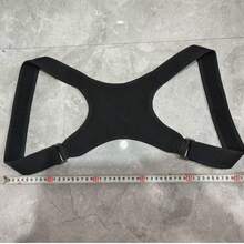 1pc Unisex Fashionable Breathable Back Shaping Strap - Black - View 5