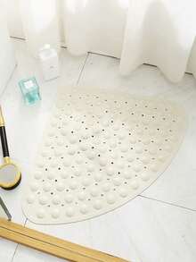 1 pieza Alfombra antideslizante con forma de abanico para el baño, alfombra para los pies de la ducha para la ducha y la ducha, adecuada para personas mayores y mujeres, alfombra antideslizante con ventosas, alfombra de masaje para el suelo, perfecta para el baño, la sala de ducha, la decoración del baño y los accesorios del baño - A - Ver 7