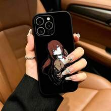 Anime SteinsGate Makise Kurisu Mobile Phone Case, Suitable For IPhone 12 13 14 15 16 17 Pro Max, Lightweight And Soft Protective Case, Black. - z6 - 查看 1