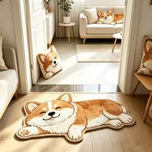 1 buah Karpet Imitasi Kasmir Bergambar Anjing Corgi Lucu, Karpet Dekoratif, Dekorasi Kamar Tidur, Karpet Kecil, Karpet, Dekorasi Rumah, Karpet Ruang Tamu, Karpet Kecil Ruang Tamu, Karpet Kamar Tidur, Dekorasi Rumah Ruang Tamu, Karpet Luar Ruangan, Karpet yang Dapat Dicuci - MultiWarna - View 3