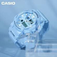 Jam Tangan Surfing CASIO G-SHOCK GAX-100CSA-2A Biru Muda, & Tampilan Fase Bulan Tahan Air 200M, Tahan Guncangan, Tali Resin Antimagnetik, Jam Tangan Luar Ruangan - Satu-Ukuran - View 1