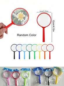 10pcs/5pcs/1pc Portable Magnifying Glass, Mini Handheld Plastic Magnifying Glass, Suitable For Daily Reading, Outdoor Garden Observation Of Flowers, Plants, Insects, Etc., Perfect Birthday Gift, Back To School Gift, Party Fun Tool - One Size Fits All - View 8