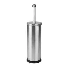 Inde CONFORTIME | Porte-brosse WC en acier inoxydable satiné, brosse WC avec support cylindrique et base antidérapante, porte-brosse, accessoires de salle de bain pour le nettoyage et l'entretien des toilettes - Porte-brosse de toilette en acier inoxydable - Voir 8