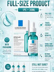 La Roche Posay 理膚寶 Effaclar 水楊酸精華液 30ml，抗瑕疵、改善粗糙、每日去角質、淡化紅腫，適合油性肌膚 - 理膚泉三酸煥膚水楊酸精華30ML - 查看 5