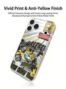 1pc New Transformer Pattern Transparent Phone Case Compatible With Apple Series 17 Pro Max/17/Air/16 Pro Max/16 Pro/15/14 Plus/13/12/11/IX/XR/XS Max/7/8 Plus Full Coverage TPU Phone Case - Clear - View 5