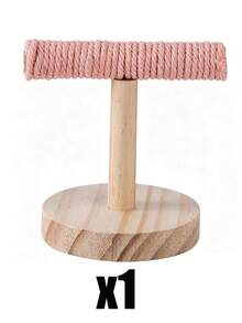 Solid Wood Rope Desktop Bird Stand, Suitable For Parrots, Ring-Necked Parrots And Other Small Birds, Can Be Used For Gripping, Claw Grinding, Perching And Training, Portable Pet Bird Supplies - One Size Fits All - View 12