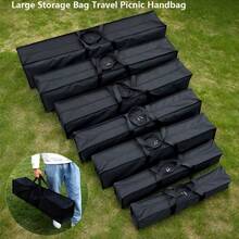 Large Storage Bag Travel Picnic Handbag Canvas Canopy Pole Bag Oxford Cloth Storage Tool Storage Bag Outdoor Supplies Camping Tent Swag Storage Pouch Tent Storage Bag Luggage Pack Pouch - Multicolor - View 1