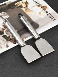 Professional Cleaning Scraper (1pc Or 2pcs) – Multi-Functional Kitchen Cleaning Tool; Stainless Steel Pot Bottom Scraper – Suitable For Home And Commercial Use, Cleaning, Kitchen Accessories, Cleaning Tools, Cleaning Supplies, Kitchen Accessories - Multicolor - View 3