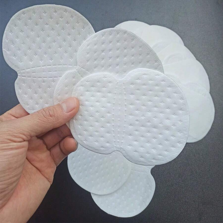 10pcs Underarm Sweat Absorbing Pads, Summer Anti-Sweat Tool, Invisible Ultra-Thin Armpit Sweat Absorbing Pads, Anti-Odor Breathable - View 1