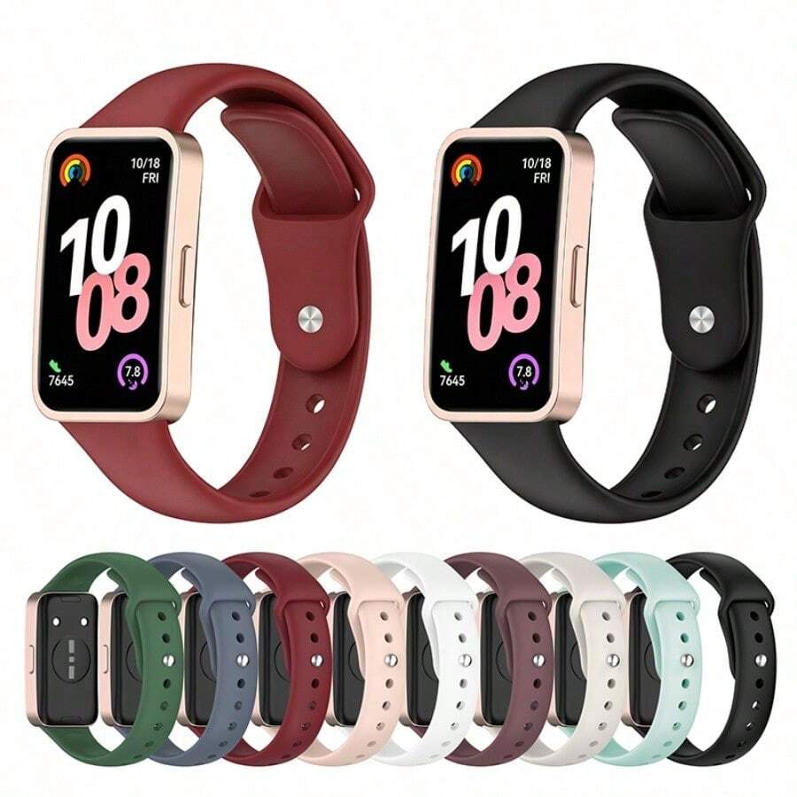 For Huawei Watch 8 バンド ベルト 高品質シリコン 通気性 調節可能 For Huawei Watch 9 交換バンド 軽量 耐久性 For Huawei Watch 10 交換バンド 替えベルト 柔らかい - 黒 - チェックする 1