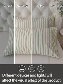 1 pieza 100% poliéster, textura arrugada, patrón en relieve, tela súper suave estampada, funda de almohada tipo sobre, sin relleno, adecuada para dormitorio, hotel, dormitorio estudiantil - Multicolor - Ver 4