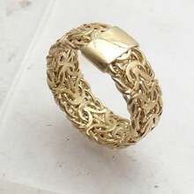 1pc Classic Minimalist Wrap-Around Gold Color Ring, Suitable For Casual Daily Wear, Versatile High-Value Accessory, Great Gift Option - Gold - View 1