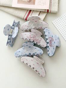 [Custom]Personalized Name Acetate Hair Claw Clip, Glitter Rhinestone Custom Text Hair Claw, Elegant Bridal Hair Accessory - Multicolor - View 7